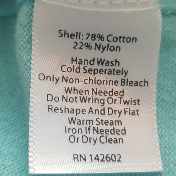 Sail to Sable Fringed Knit Top, Aqua/ Turquoise XS - Picture 4 of 5